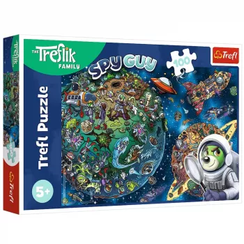 TREFL PUZZLE Puzlis - 100 - Trefliki Kosmosā Trefl 16496