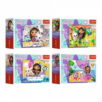 TREFL PUZZLE Puzle - 20 miniMaxi - Krāsaina diena ar Gabiju - Trefl 56041