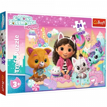 TREFL PUZZLE Puzzle – 24 Maxi – Gabby's Cat World – Trefl 14381