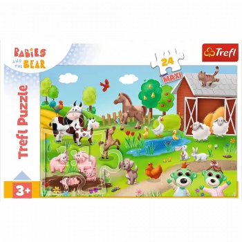 TREFL PUZZLE Puzzle 24 Maxi – Little Ones and Animals – Trefl 14372