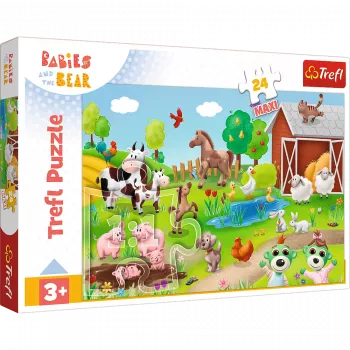TREFL PUZZLE Puzzle 24 Maxi – Little Ones and Animals – Trefl 14372