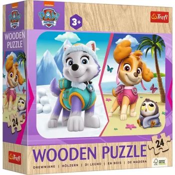 TREFL PUZZLE Puzzle - 24 Wooden Puzzle - Girls Paw Patrol Trefl 20266