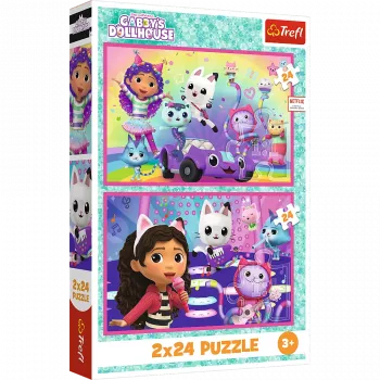 TREFL PUZZLE Puzzle - 2x24 - Fun with Gabby - Universal Gabbys Dollhouse Trefl 34433