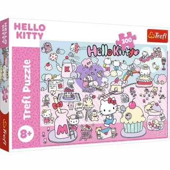 TREFL PUZZLE Puzle – 300 gabali – Atklāj Hello Kitty pasauli – Hello Kitty Trefl 23031