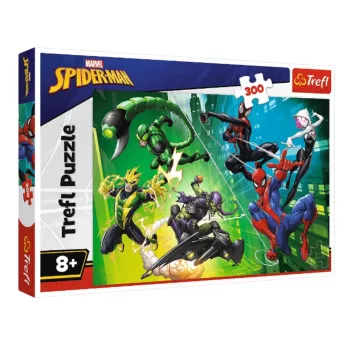 TREFL PUZZLE Puzle – 300 gabali – Disney Marvel Zirnekļcilvēks – Zirnekļa tīklā – Trefl 23036