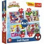 TREFL PUZZLE Puzzle - 4in1 (12, 15, 20, 24) - Ekipa Spidaya 34611