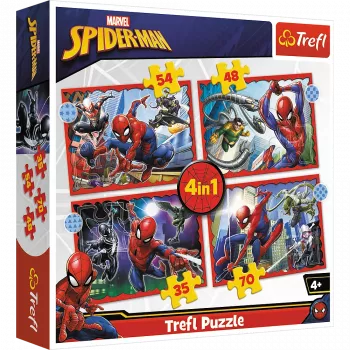 TREFL PUZZLE Puzzle - 4in1 - Heroic Spider-Man Trefl 34384