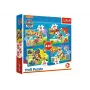 TREFL PUZZLE Puzzle 4in1 Paw Patrol Running Puppies Trefl 34628