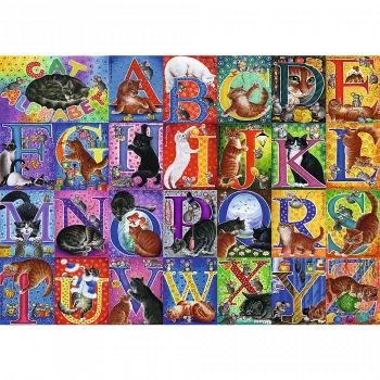 Puzle TREFL PUZZLE 500 gab. - Cat Alphabet Trefl 37527