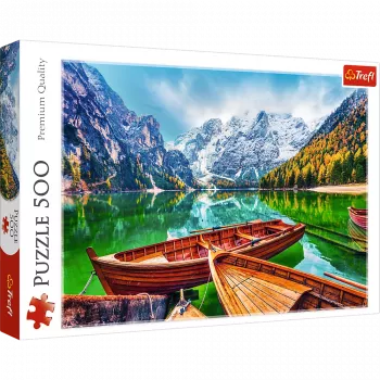 TREFL PUZZLE Puzzle – 500 – Lake Braies, Italy Trefl 37486