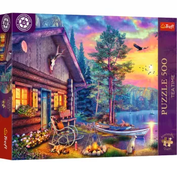 TREFL PUZZLE Puzle - 500 - Tējas Laiks: Osta Saulrietā - Trefl 37617