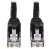 Tripp Lite N261-025-BK Cat6a 10G Snagless UTP Ethernet Cable (RJ45 M/M) - Melns, 25 pēdas