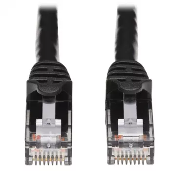 Tripp Lite N261-025-BK Cat6a 10G Snagless UTP Ethernet Cable (RJ45 M/M) - Melns, 25 pēdas