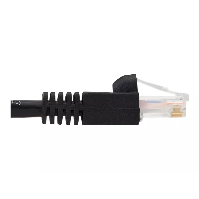 Tripp Lite N261-025-BK Cat6a 10G Snagless UTP Ethernet Cable (RJ45 M/M) - Melns, 25 pēdas