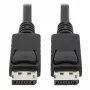 Tripp Lite Series DisplayPort kabelis ar fiksējošiem savienotājiem, 4K 60 Hz (M/M), melns, 6 ft