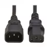 Tripp PDU barošanas vads C13 uz C14 10A 250V H05VV-F 2m (6.6ft) melns