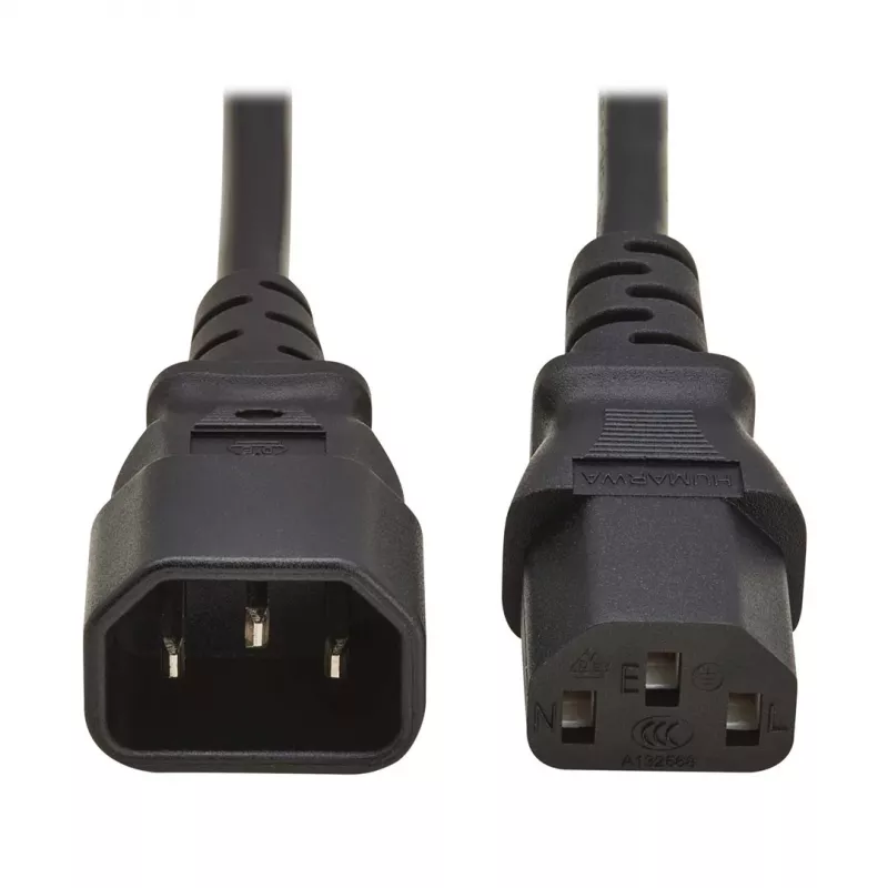 Tripp PDU barošanas vads C13 uz C14 10A 250V H05VV-F 2m (6.6ft) melns