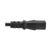 Tripp PDU barošanas vads C13 uz C14 10A 250V H05VV-F 2m (6.6ft) melns