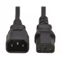 Tripp PDU barošanas vads C13 uz C14 10A 250V H05VV-F 2m (6.6ft) melns