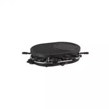 Tristar RA-2996 Rakleta grils 8 personām, 1200 W, pretplīšu abpusēja plāksne, 8 pannas, melns/sudrabs