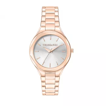 Trussardi T-Light sieviešu kvarca pulkstenis R2453157503 32mm sudraba nerūsējošais tērauds