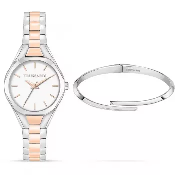 Trussardi T-Light sieviešu kvarca pulkstenis R2453159503 30mm sudraba nerūsējošais tērauds