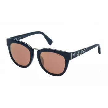 TRUSSARDI Sieviešu Saulesbrilles STR180527T9R Brūna Havana Kvadrātveida 52 mm