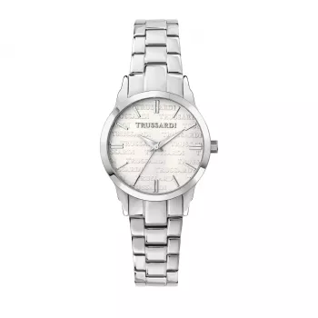 Trussardi Sieviešu T-Light kvarca pulkstenis R2453141509 32mm sudraba nerūsējošais tērauds
