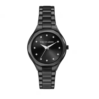Trussardi Sieviešu Pulkstenis R2453157501 32mm Sudraba Nerūsējošā Tērauda Milānas Ķēdes Rokassprādze Kvarcs
