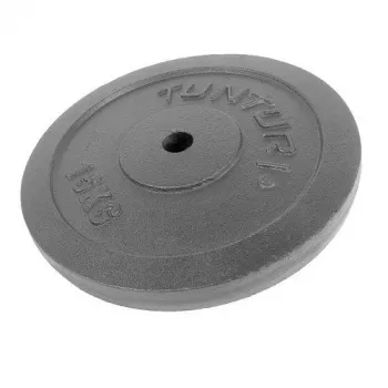Tunturi 15kg čuguna svara plāksne, melna