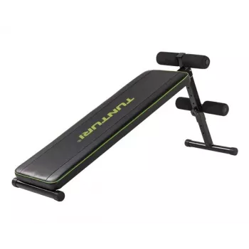 TUNTURI AB20 Adjustable Abdominal Bench | Locīts vēdera preses sols ar 4 līmeņu slīpumu, 100 kg maksimālā slodze, melns