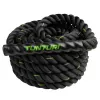 Tunturi Battle Rope 9m – 38mm Poliestera trenažieru virve spēka un kardio treniņiem