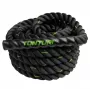 Tunturi Battle Rope 9m – 38mm Poliestera trenažieru virve spēka un kardio treniņiem
