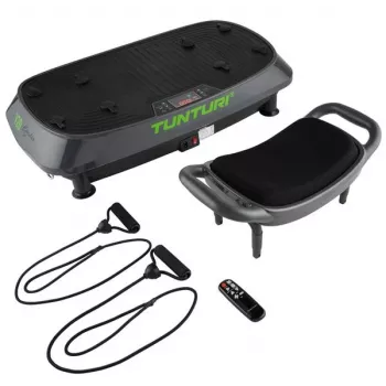 Tunturi Cardio Fit V20 vibrācijas platforma - 200W, 20 ātrumi, LCD displejs, tālvadības pults