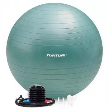 Tunturi vingrošanas bumba ar sūkni, 90 cm, Anti-Burst, Petrol
