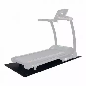 Tunturi grīdas aizsargpaklājs 200 x 92.5 cm Melns PVC Pretslīdes Triecienus slāpējošs Skrejceliņiem, Vingrošanas velosipēdiem, Krosstreneriem