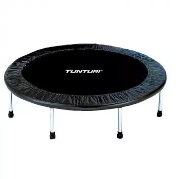 Tunturi Funhop Sports Trampoline 125 cm ar regulējamu rokturi un bungee auklām, melns/zaļš, līdz 120 kg