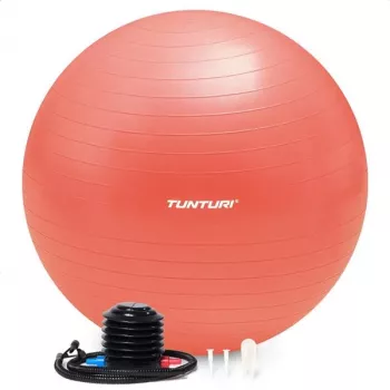 Tunturi Gymball Anti-Burst Exercise Ball ar sūkni, 65 cm, Rose Gold