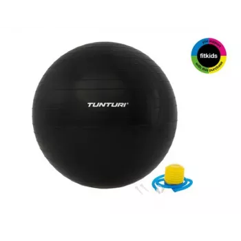 Tunturi Gymball Exercise Ball with Pump 75cm Black