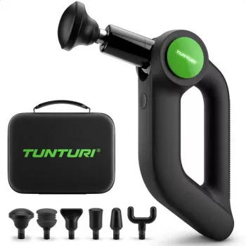 Tunturi MG70 Massage Gun Pro - Perkusijas masieris, 20 ātrumu, 6 uzgaļi, 2500mAh baterija