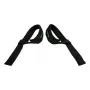 Tunturi Padded Weight Lifting Straps - 1 pāris, melns, neoprēna plaukstas atbalsts, 60 cm