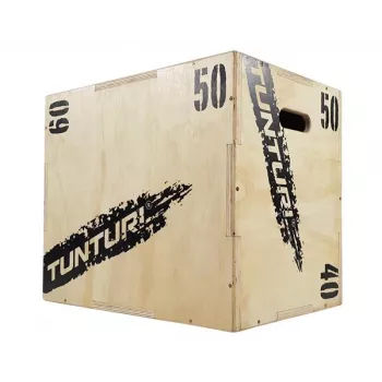 Tunturi Plyo Box Wood 40/50/60cm – regulējama lēkšanas kaste