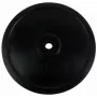 Tunturi Rubber Weight Disc 20 kg – Melns, ar gumijas pārklājumu (čuguna plāksne, 30 mm caurums)