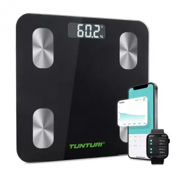 Tunturi SC30 viedie ķermeņa svara svari ar Bluetooth un lietotni