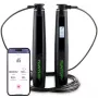 Tunturi Smart Jump Rope ar LCD displeju un lietotnes savienojumu, regulējama 2,95 m, melna
