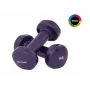 Tunturi Vinyl Dumbbells 1 kg Purple – Set of 2