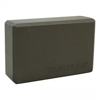 Tunturi Yoga Block, Anthracite – High-Density EVA Foam