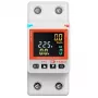 TUYA Smart Energy Meter 2P+N 63A Wi-Fi | Vienfāzes DIN sliedes enerģijas monitors ar lietotnes vadību