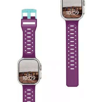 UAG Urban Armor Gear Civilian siksniņa Apple Watch Ultra/44/45/46mm - Deep Purple/Aqua 194002114E5F