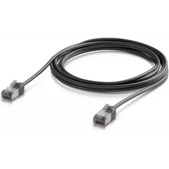 UBIQUITI UACC-CABLE-PATCH-OUTDOOR-C6A-3M-BK Ultra-plāns ekranēts āra Cat6a patch kabelis (3m, melns)
